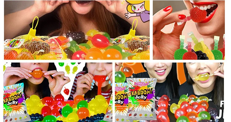 Minicrush Jello Snacks Sweet Jelli Fruits Juice Candy Fruit Shape Bulk ...