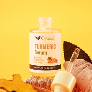 Custom Logo Private Label Turmeric Serum,Lighten Skin Tone and Fade Spots Turmeric Serum
