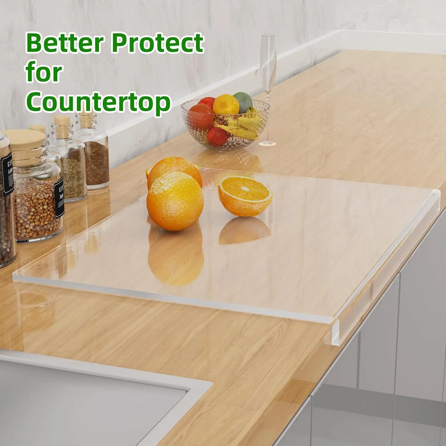 Customized Size and Thickness Transparent Color Brand New Food Grade Acrylic Cutting Board Acrylic