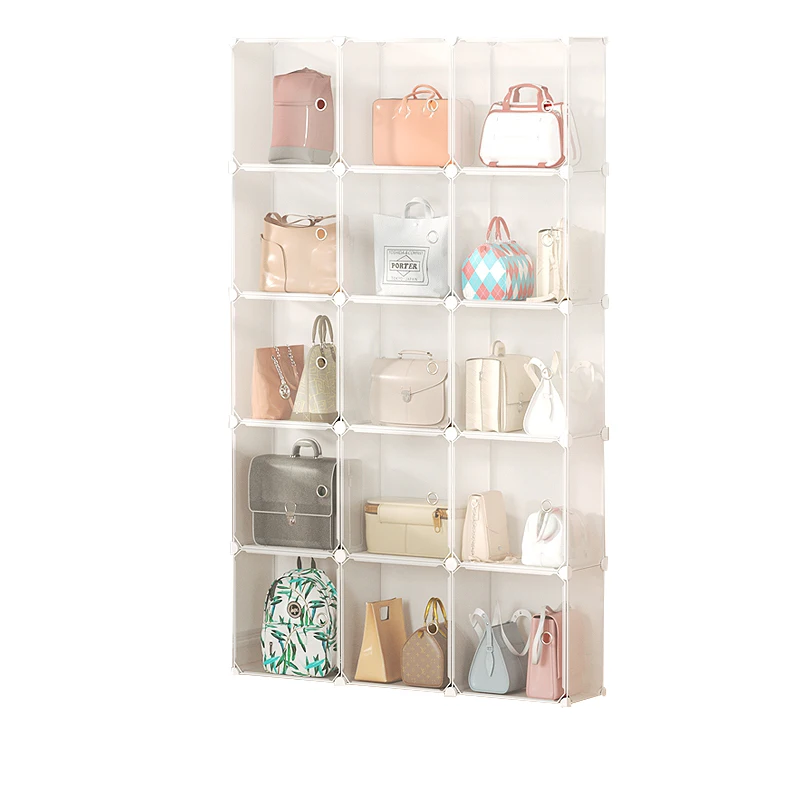 New Bag Storage Artifact Partition Storage Bag Shelving Transparent Acrylic  Box Household Closet Closet Organizer Shelf