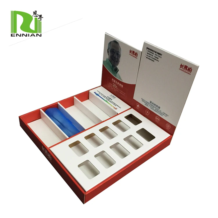 Custom Logo Retail Cardboard Reading PDQ Retail Glasses Display Counter Display Box for Reading Glasses