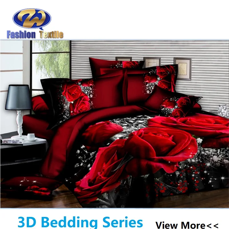 Hot Sale Polyester Printed Pattern Bedding Set 3D Designer Bed Sheet Duvet Cover Linen at AliExpress
