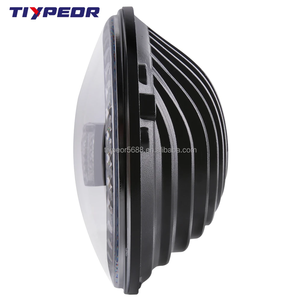 product tiypeor e mark dot headlight for motorcycle jeep wrangler jk 7 inch with white drl conversion for jeep jku led headlight-7