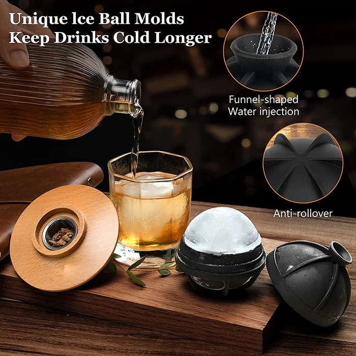 Bartending Cocktail Smoker Kit Set With Torch and 6 Kind of Wood Chips Wooden Box for Whiskey Cocktail Smoker