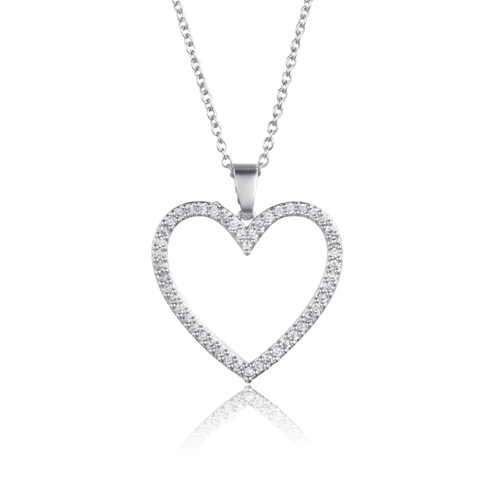 Heart Pendant Necklace,Valentines Gift 
