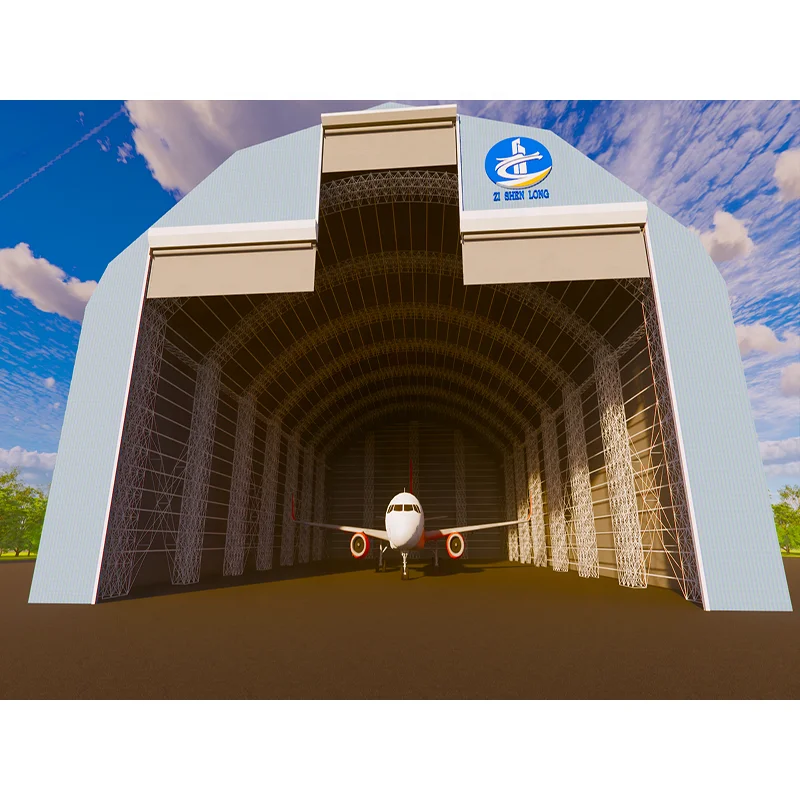 ONE-STOP Service Prefab Aircraft Storage Hangar Prefabricated Steel Hangar Steel Structure Metal Building Hangar Warehouse