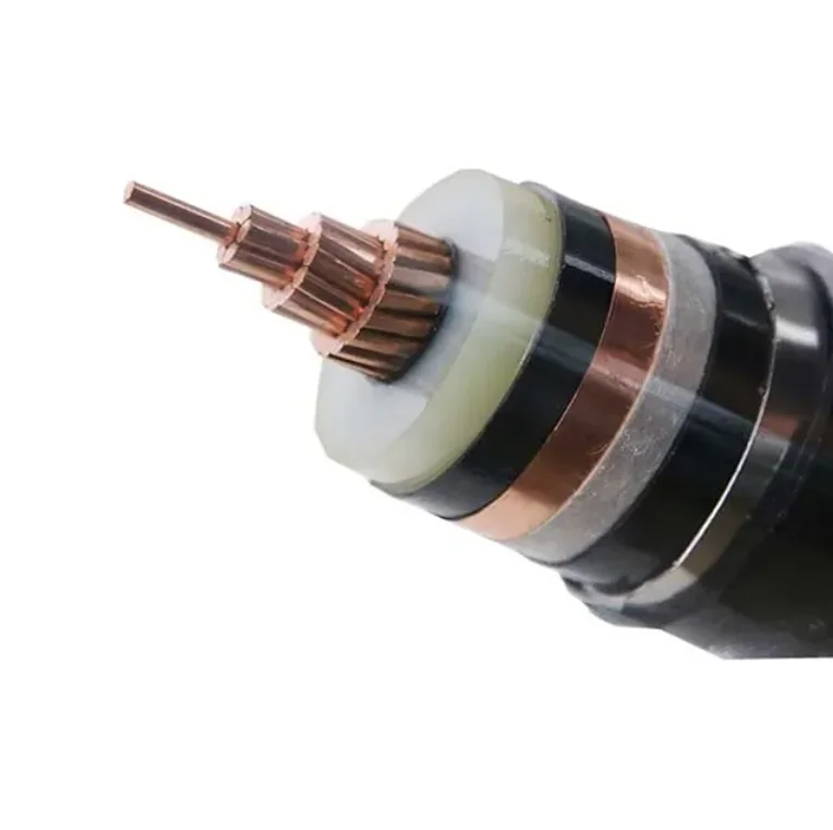Insulated Electric Power Wire Single Core Copper Fire Rated Resistant Extra High Tension Voltage Power Cable 500Kv 290Kv