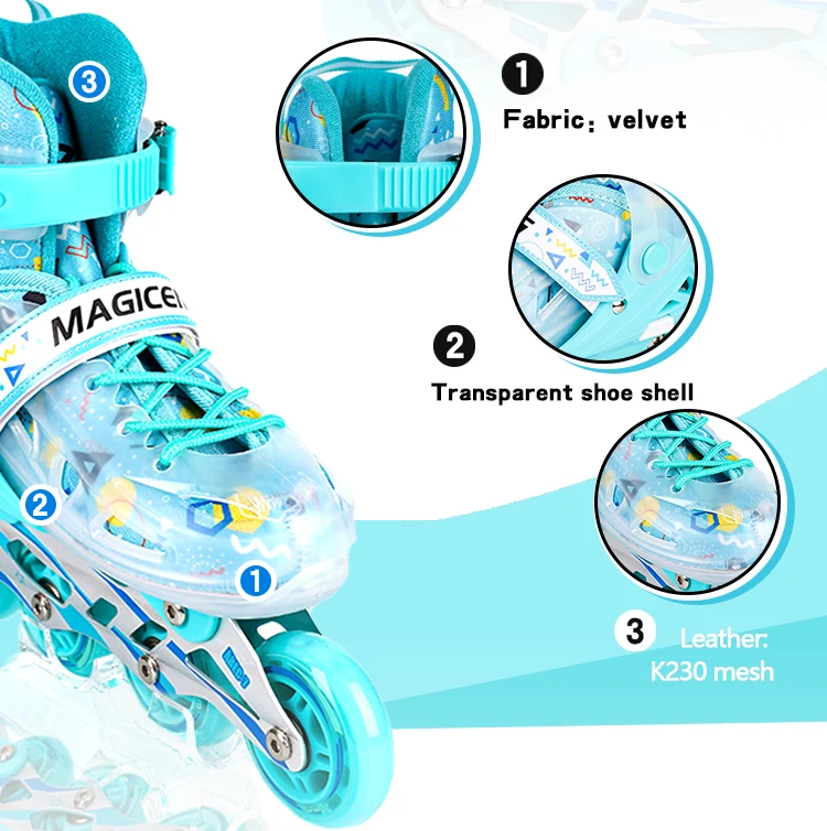 Professionelle Inline Skates Unisex Roller Skating Schuhe Slalom Sliding Schwarz