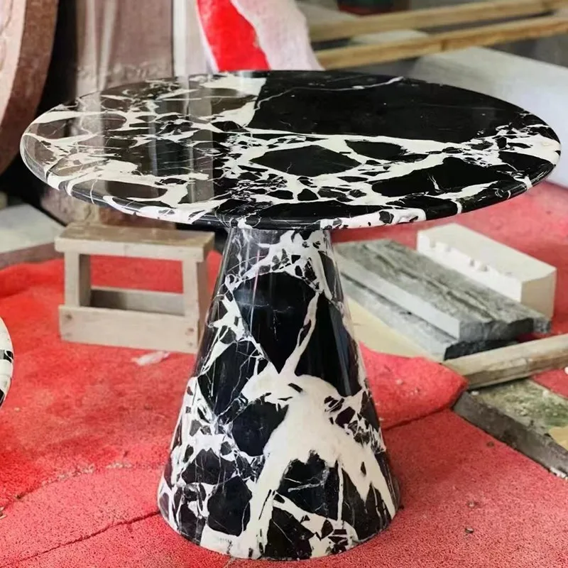 product nordic modern style round marble coffee table stylish personalized custom design for living room-2