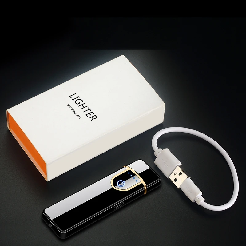 Portable Usb Touch Induction Charging Electronic Cigarette Lighters