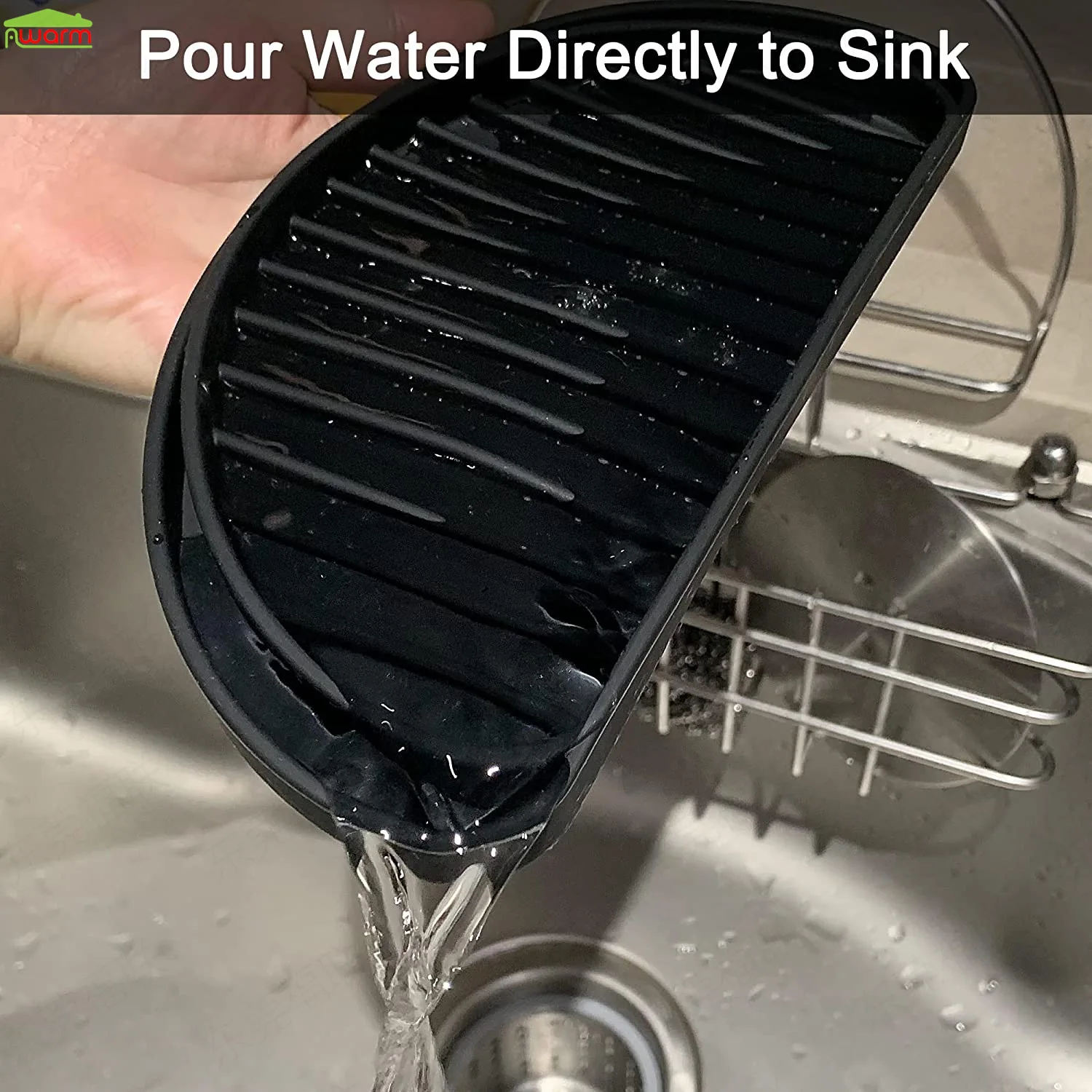 New Silicone Kitchen Water Dispenser Tray Fridge Spills Water Pad