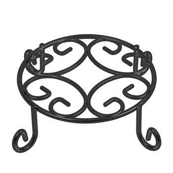 Wrought Iron Tiered Plant Stand Indoor Outdoor Metal Ornamental Iron ...