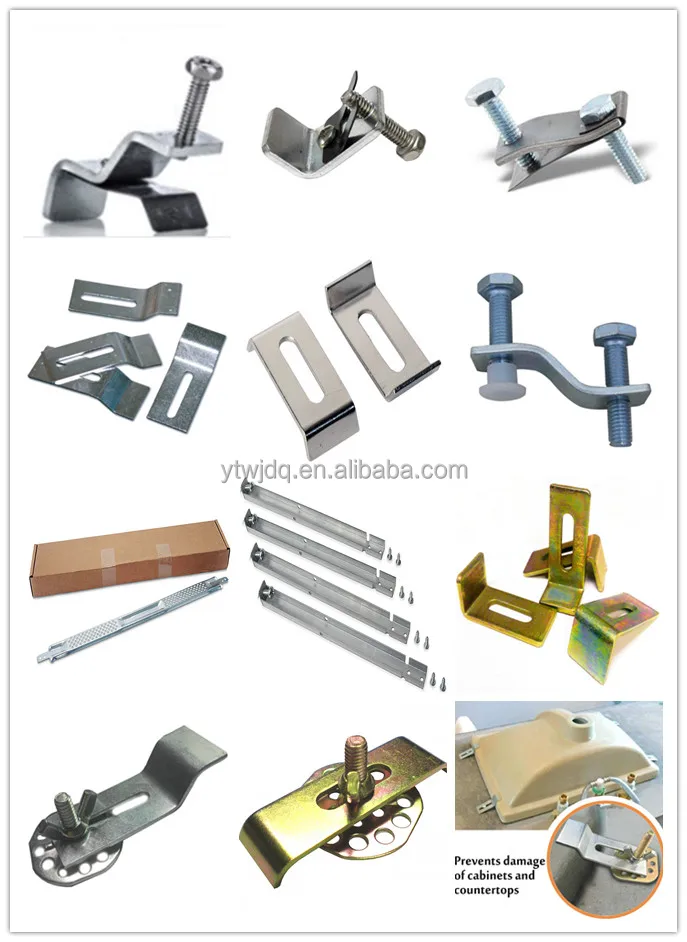 Quartz Granite Slab Sink Hole Clip Bracket Dishwasher Bracket Corner