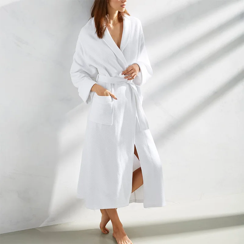 Women MEN White Cotton Bath Robes