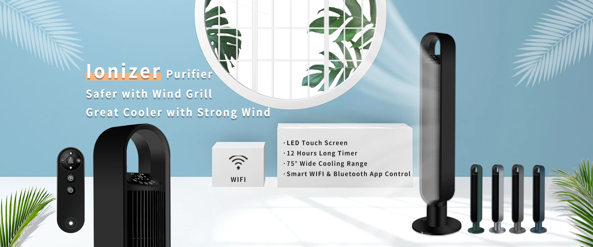 Modern Outdoor Tower, 50 W(0.07hp), Plastic - detail 2