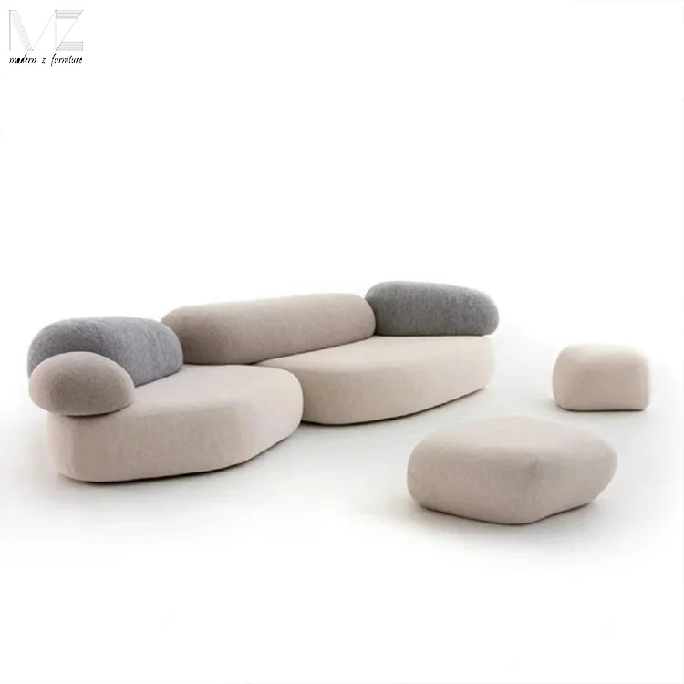 Simple Modern Luxury Modula Couch Living Room 2 Seater Corner Leather Velvet Sofa Set Furniture  Sectional Sofa for Home