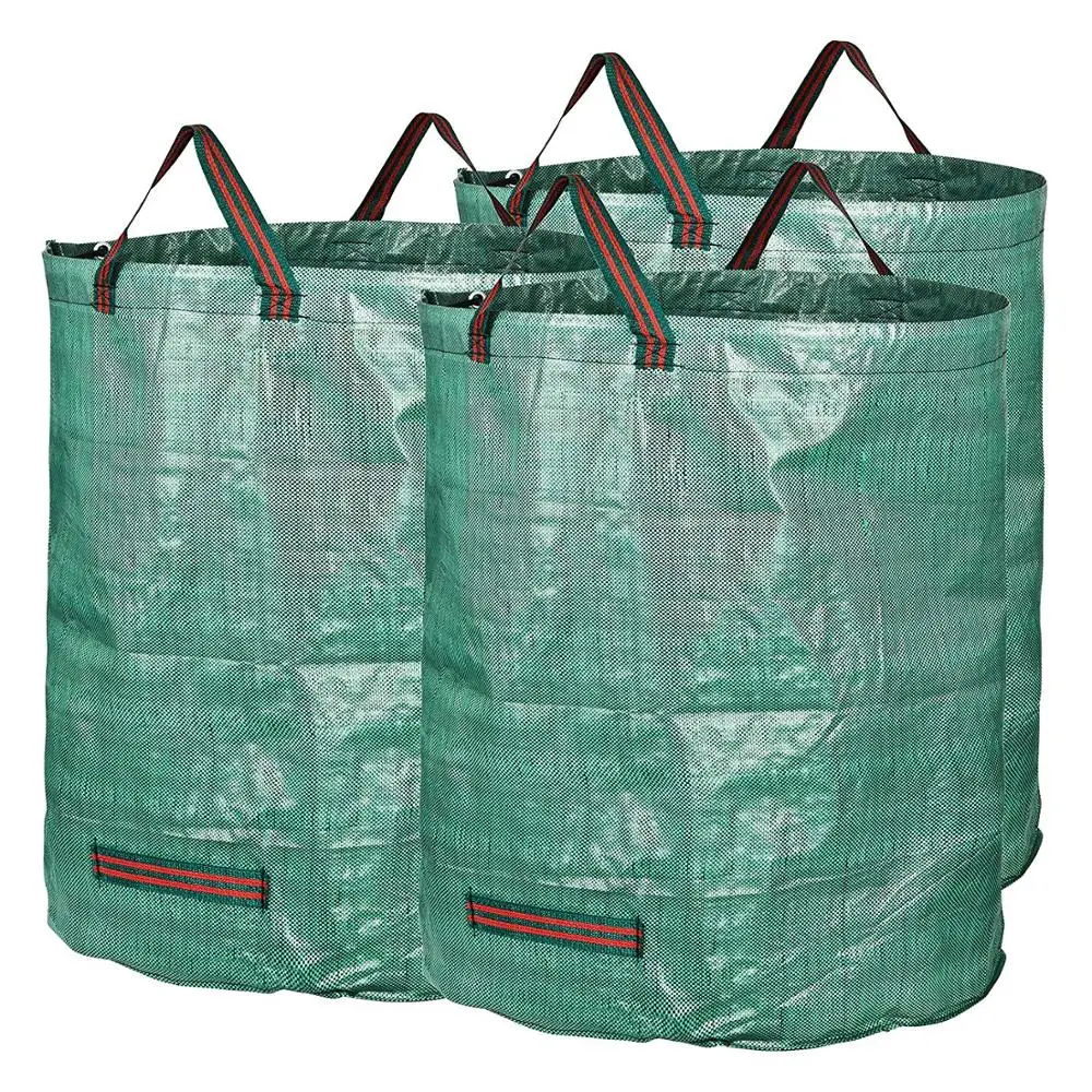 72 Gallons Garden Bag Reuseable Gardening Bags Lawn Pool Garden Leaf Waste Bag 
