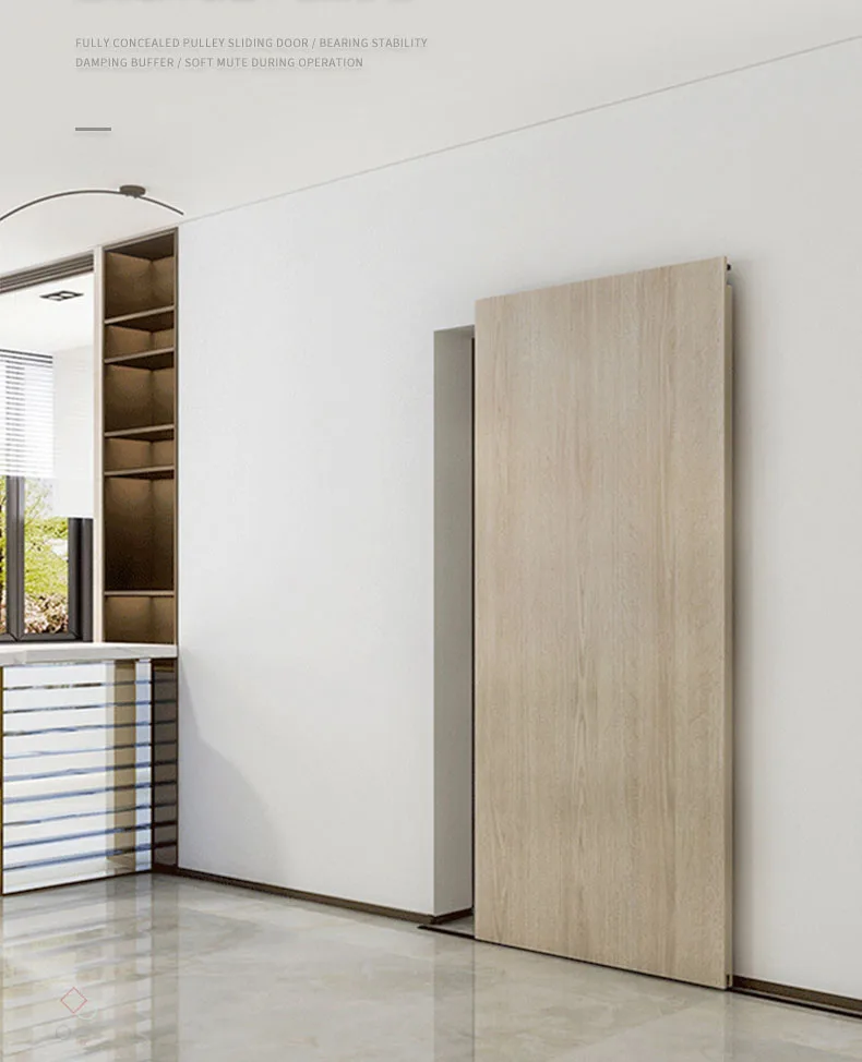 Barn Door Invisible Track Hardware Fully Concealed Sliding Door