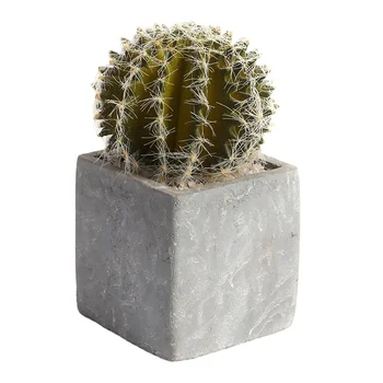 Low Price Wholesale Mini Table Decor Artificial Faux Plants Cactus Bonsai