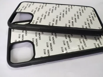 For iPhone 12 5.4 inch 11 pro Max 8plus 2d Rubber TPU sublimation print case cover + aluminium plate 5 piece /lot