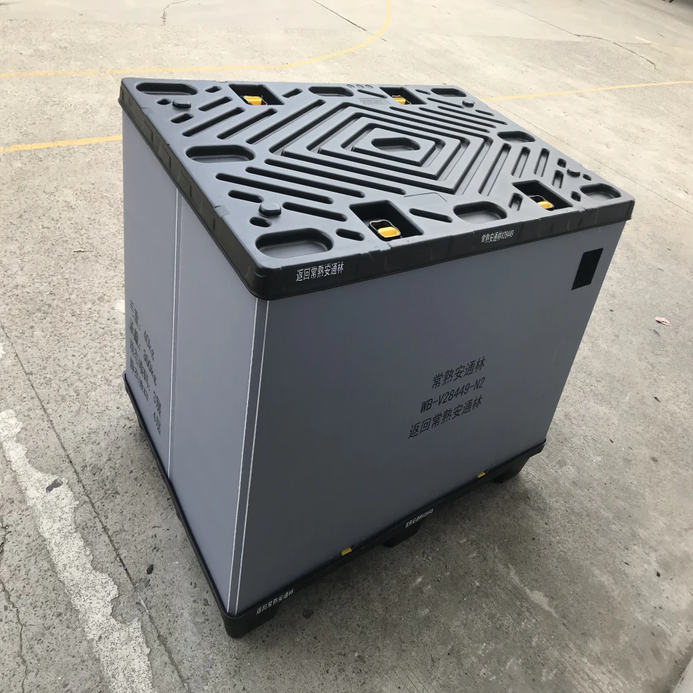 Factory pp Plastic Pallet Box Reusable Plastic Pallet Gaylord Box Cardboard Plastic Sleeve Boxes with Divide