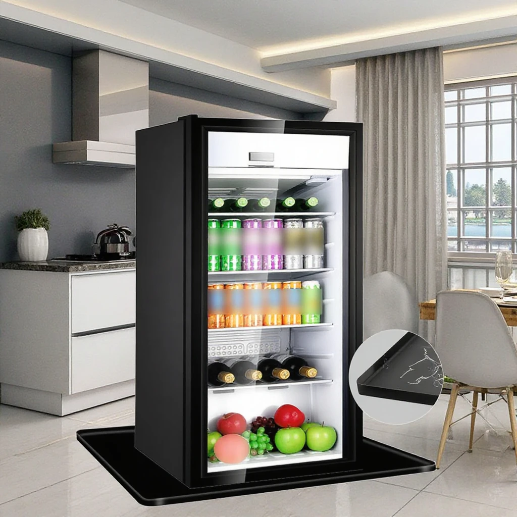 Non-Slip Silicone Fridge Organizer New Model Protective Mat for Refrigerator Floor Rubber Pad for Table Use Refrigerator-Mat