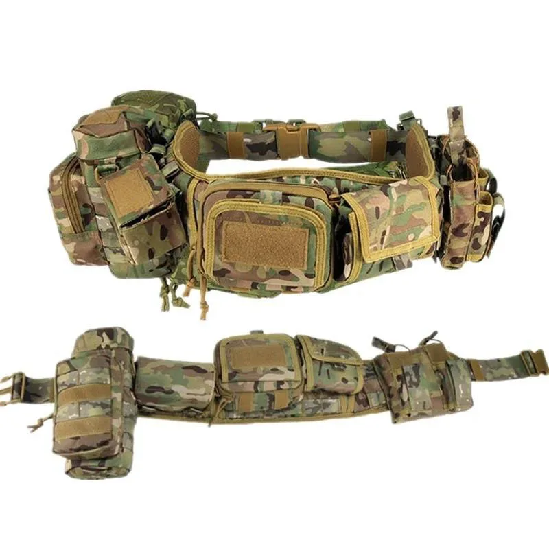 Premium Universal Hunting Gadget Pouch Multifunctional Waist Bag Adjustable Padded Duty Belt Tactical Utility with Holster