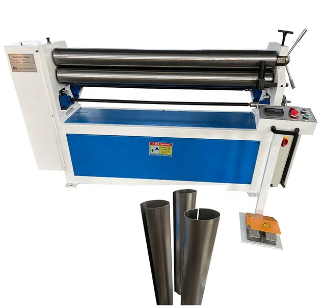 4x1000 Small 3 Roll Plate Bending Machine Manual Design in Stock