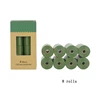 8 rollos verdes