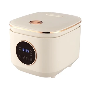 110-220V High Grade 5L Beige Rice Cooker Large Multifunctional Household Electric Non-Stick Plastic Housing Measuring Cup