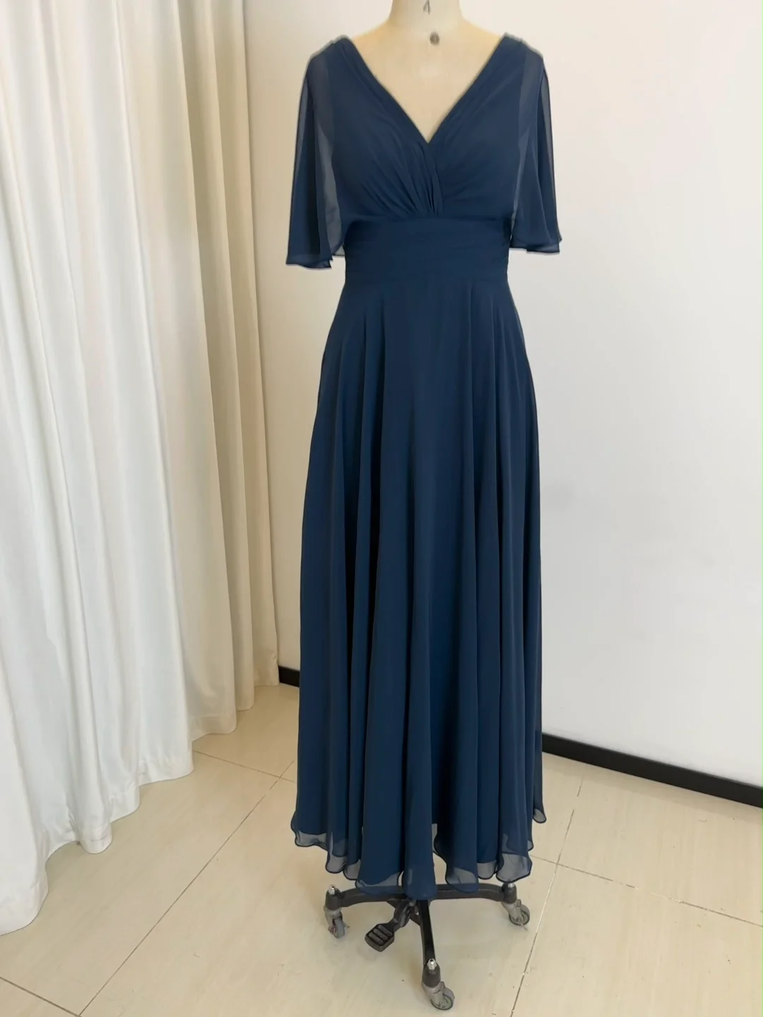 TEENYEE Latest Designs Chiffon Sleeves Elegant Chic Evening Dress 2026  Bridesmaid Dresses Wedding