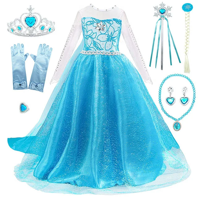 Elsa Dress With Cape for Girls Based Upon the Movie Frozen - Etsy