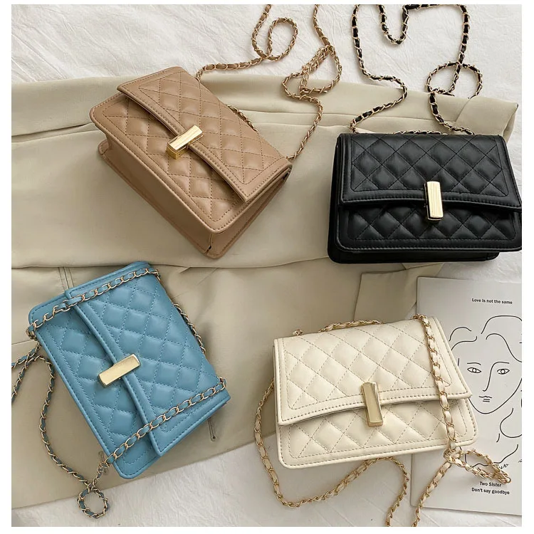 Buy NPBAG Small Purse Crossbody Bag for Women Clutch Handbag Shoulder Bag  with Metal Chain Strap Designer Trendy Lady Wallet Plain Baby Blue Small  at Amazonin