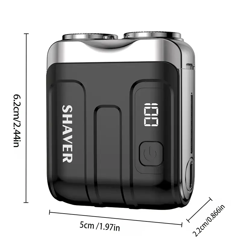 Sailing SR9-1004 Men's Twin Blade Shaving Machine Mini Electric Shaver Portable Razor for Men