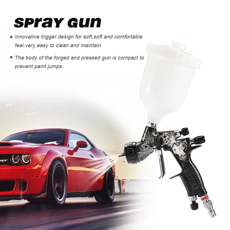 Hyfire Limited Edition Gti Pro Lite Te20 Gravity Spray Gun Clear Coat 1