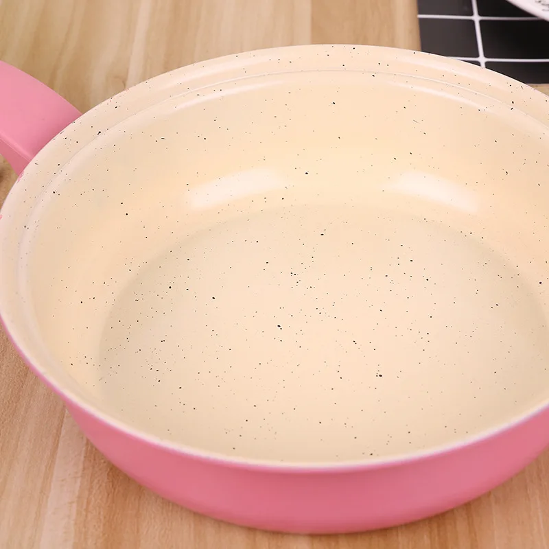 Cookware Sets 13 Pcs Pink Kitchen Ware Non Stick Granite Dessini Cookware Set Cooking Wok with Cocina
