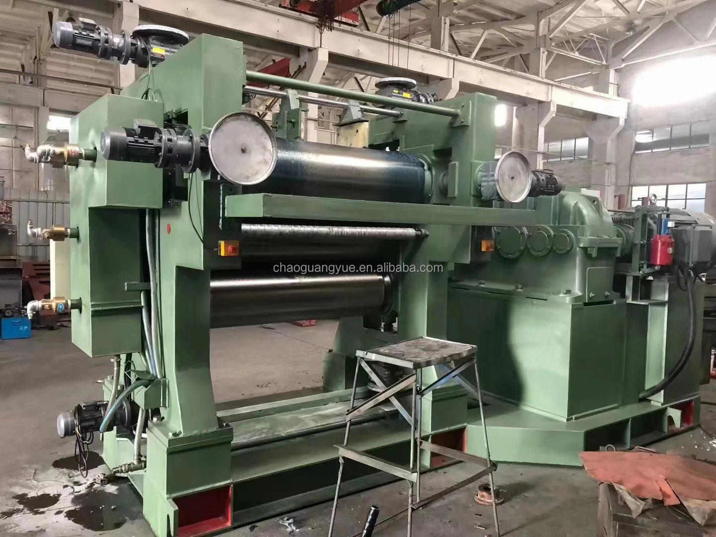 5 Roller Calender Machine For Pvc Sheet And Film Making With Plc