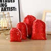 Gold stamping five-pointed star red velvet