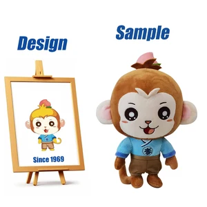 Shengye Custom Stuffed Cartoon Plushies African Zoo Animal Toy Hot Sale Soft Animatronic Gorilla Baboon Monkey Plush Toy Doll