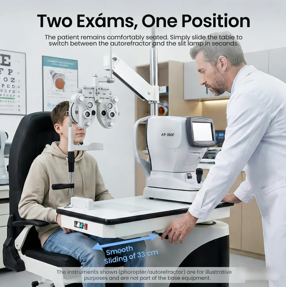 TG-510 Ophthalmic Unit Multi-functional Combined Table and Chair for Clinic Table Hotsale Price