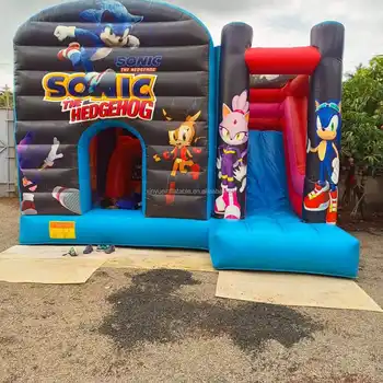 Hot sale Inflatable Bounce House Combo With Curve Slide