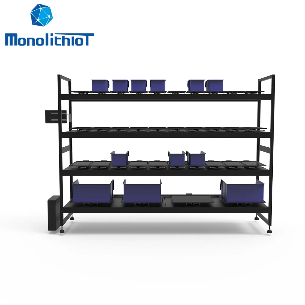 MonolithIoT Automatic Inventory Counting Management WMS System Smart Shelves for Fasteners Material Management