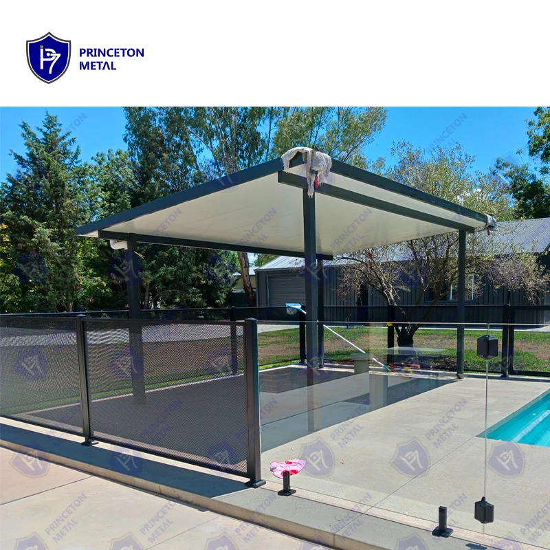 Ventilated Style Powder Coated Perforated Aluminum Alloy Privacy Pool Fence Panel