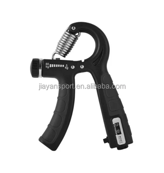 Adjustable Counting Gym Gripper Trainer Exercise Hand Grip Strengthener for 5 to 60kg