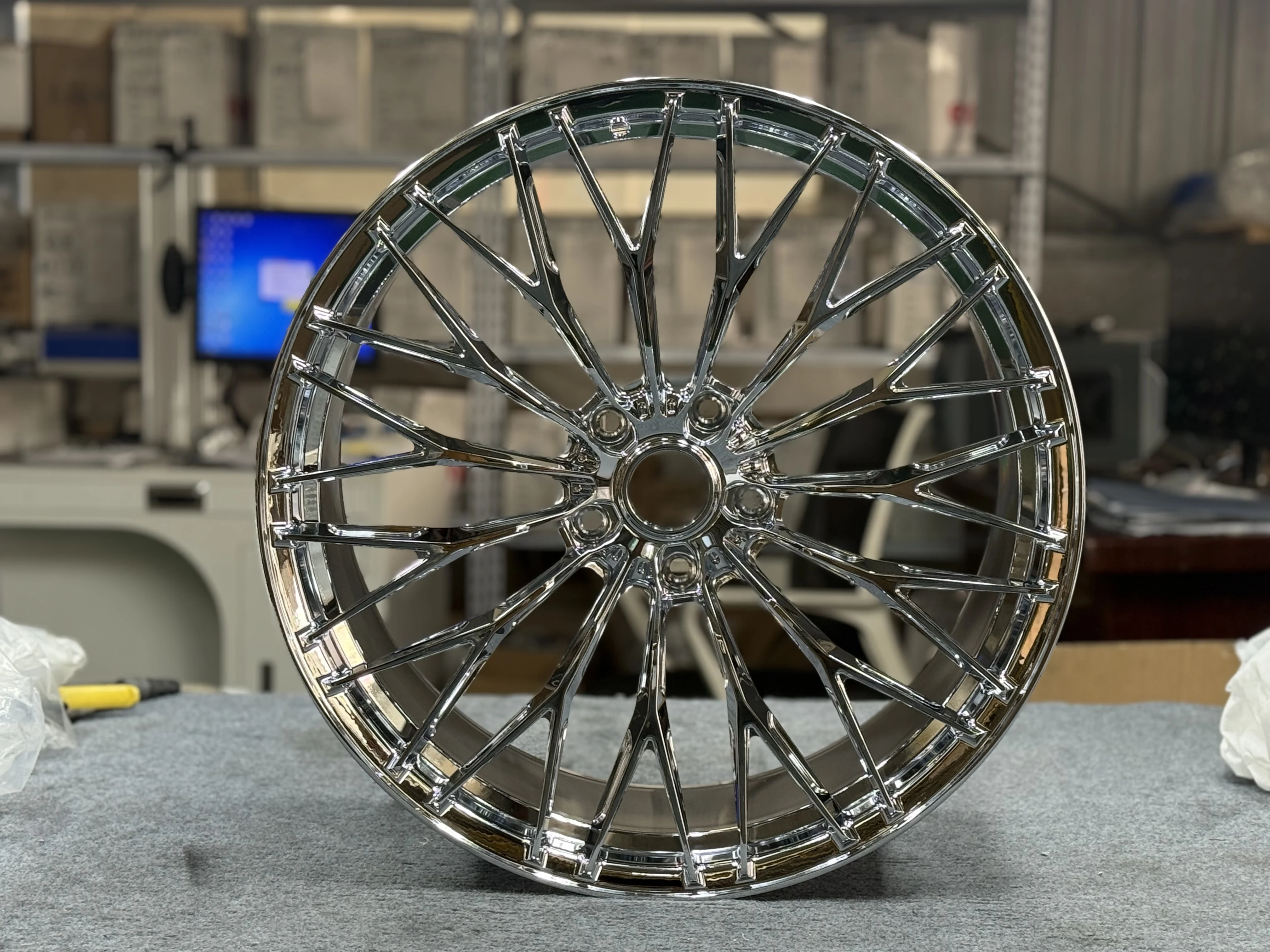 XINLAI Custom Deep Concave Chrome Plating 1 Piece 5x112/114.3/120 19-22Inch Forged Alloy Racing Deep Concave Car Wheel for BMW - Image 6