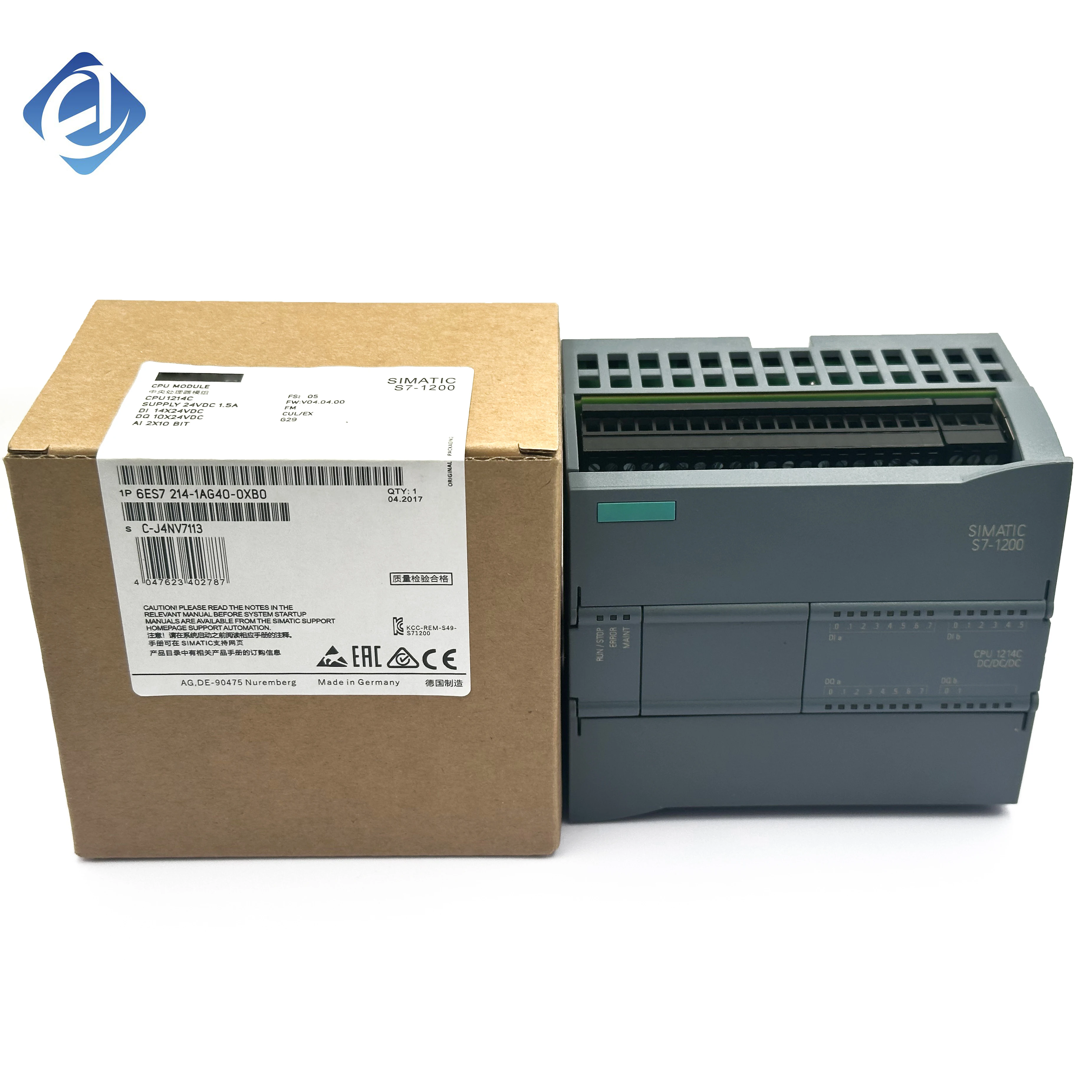 New Original 6ES7 214-1A40-0XB0 Digital Input Module 1 I/O 110V PLC Programming Stock in Warehouse