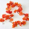36 three-dimensional red maple leaves 5Pcs