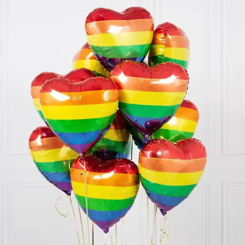Festone Gay Pride Con Sfondo Arcobaleno Love Always Wins - Decorazioni Per Festa LGBT - 5
