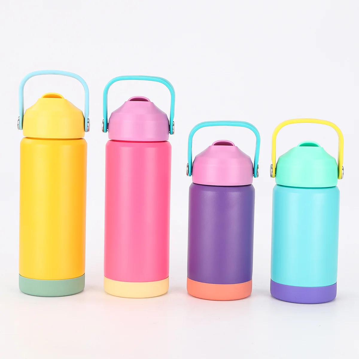 School Water Bottle 500ml Vacuum Flask Big Mouth for Double-wall 304 Stainless Steel Durable Leakproof BPA Free 12-24hr