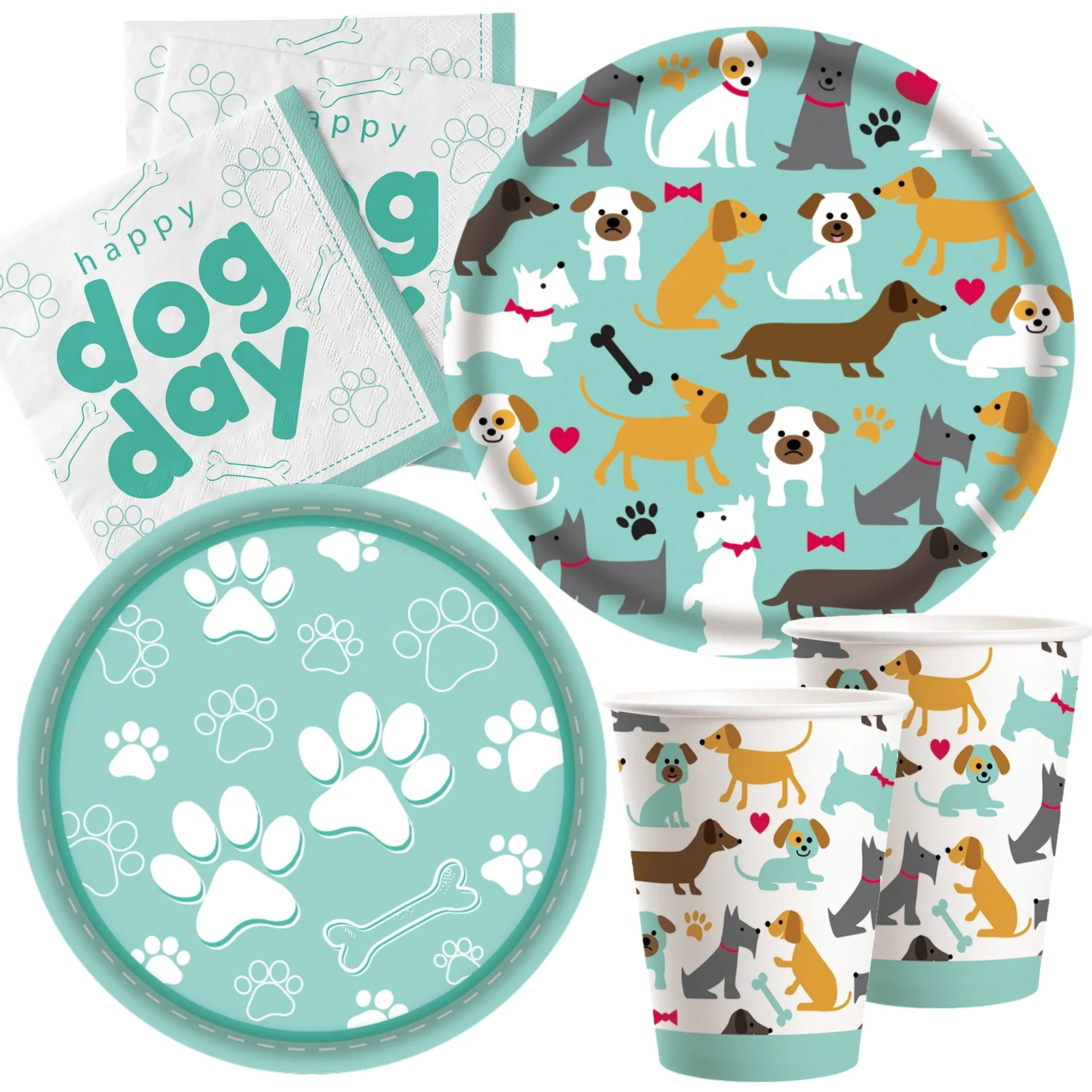 Dog Themed Birthday Party Decorations Dog Party Supplies Bundle Paper